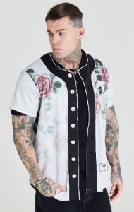 Ecru Rose Baseball Jersey sold by Siksilk