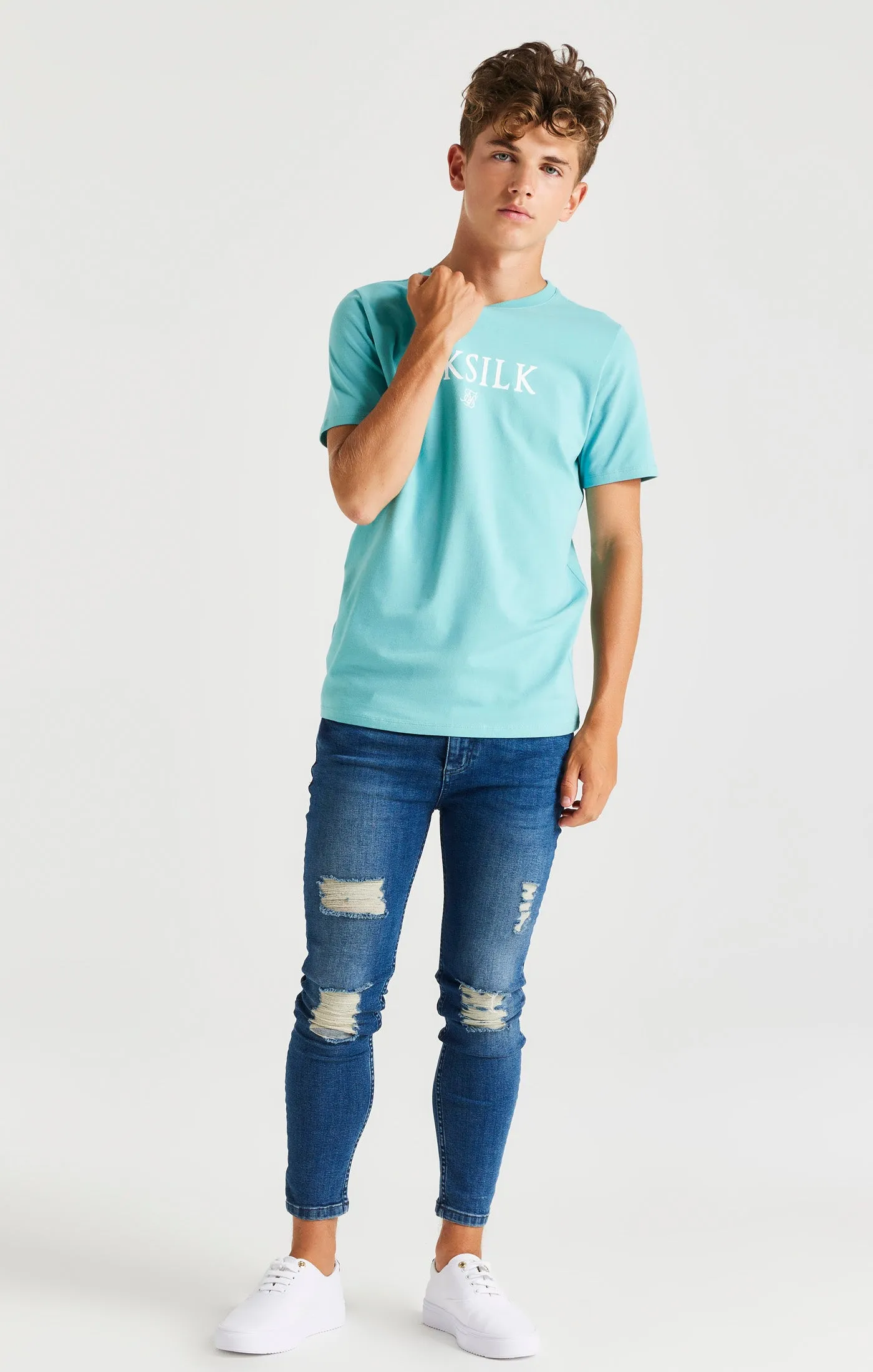 SikSilk Branded Tee - Teal sold by Siksilk product image thumbnail 4