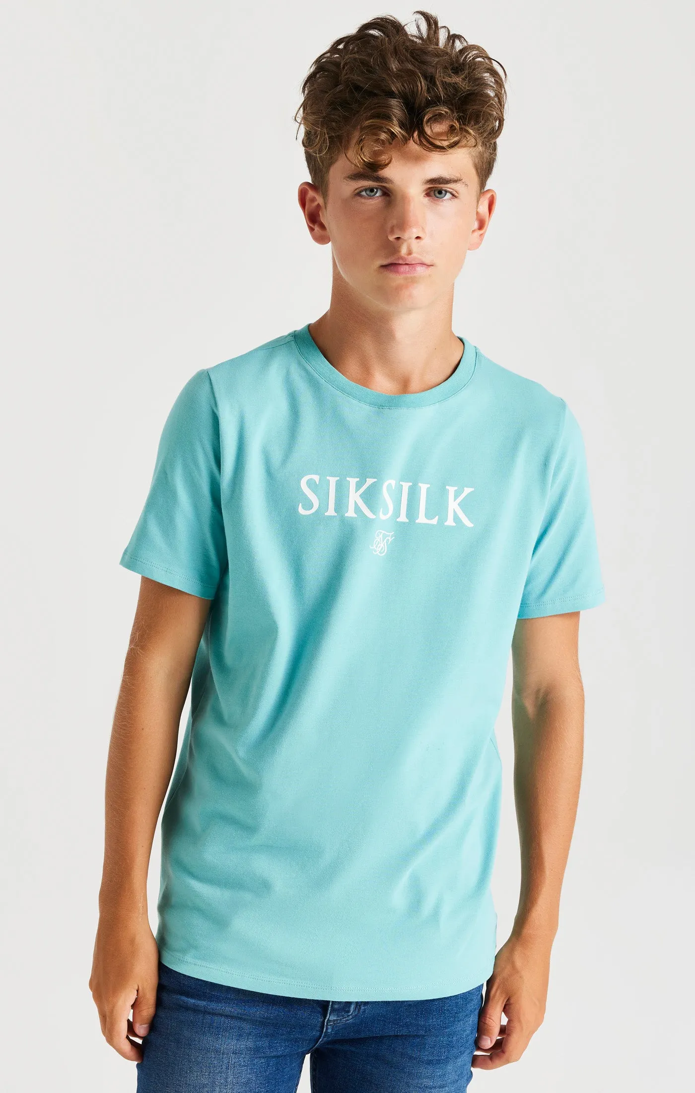SikSilk Branded Tee - Teal sold by Siksilk