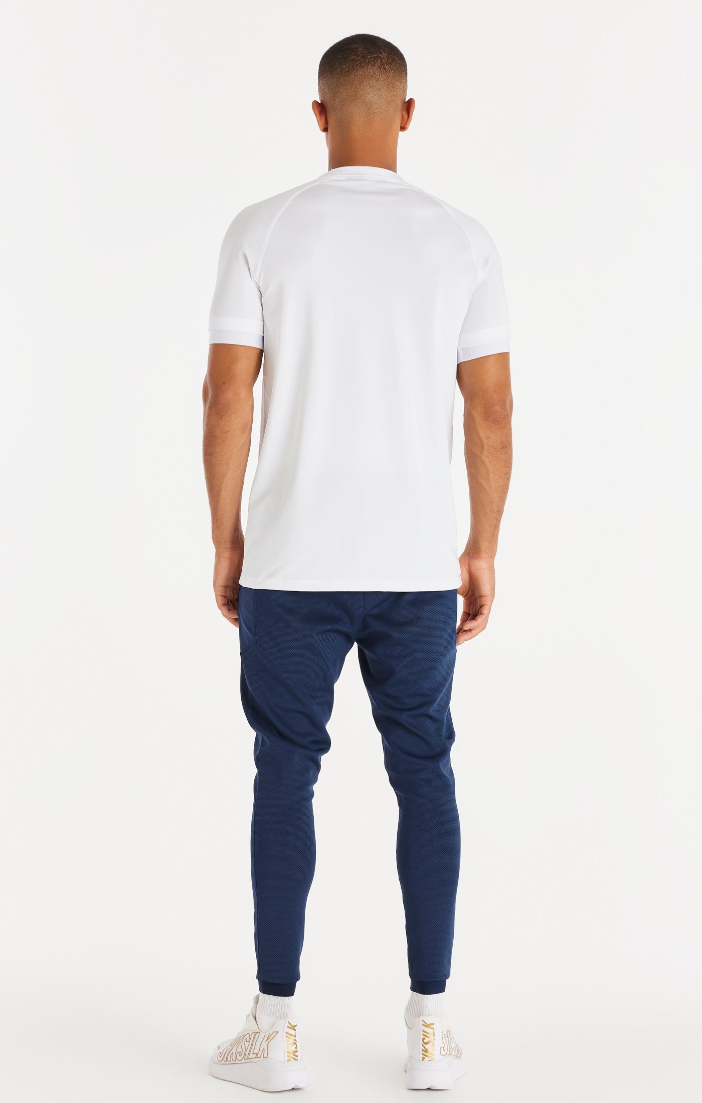 White Sport Elastic Cuff T-Shirt sold by Siksilk product image thumbnail 5