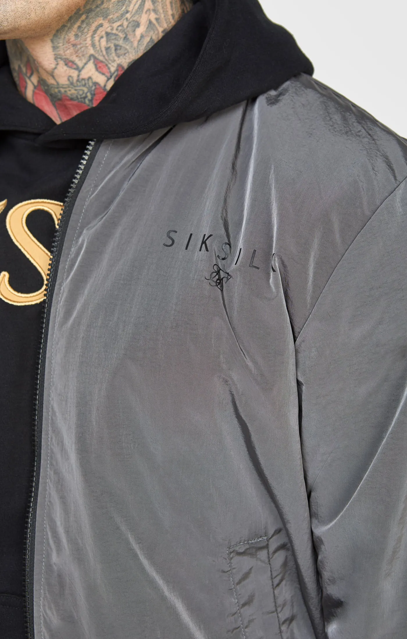 Black Reversible Bomber sold by Siksilk product image thumbnail 2