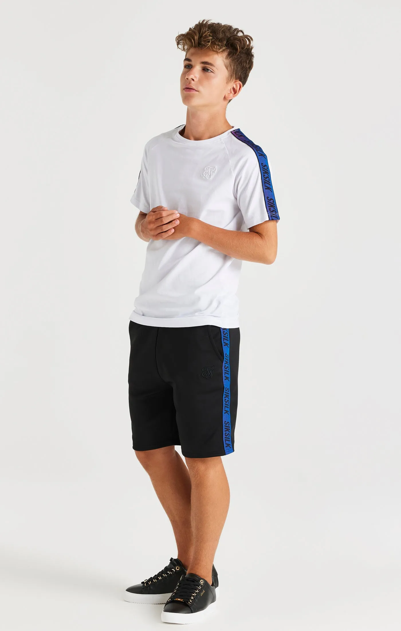 SikSilk Iridescent Raglan Tee - White sold by Siksilk product image thumbnail 3