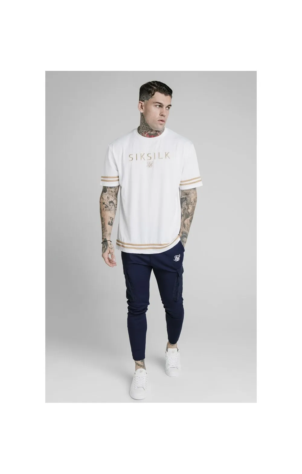 SikSilk Crushed Nylon Cargo Pants - Navy sold by Siksilk product image thumbnail 4