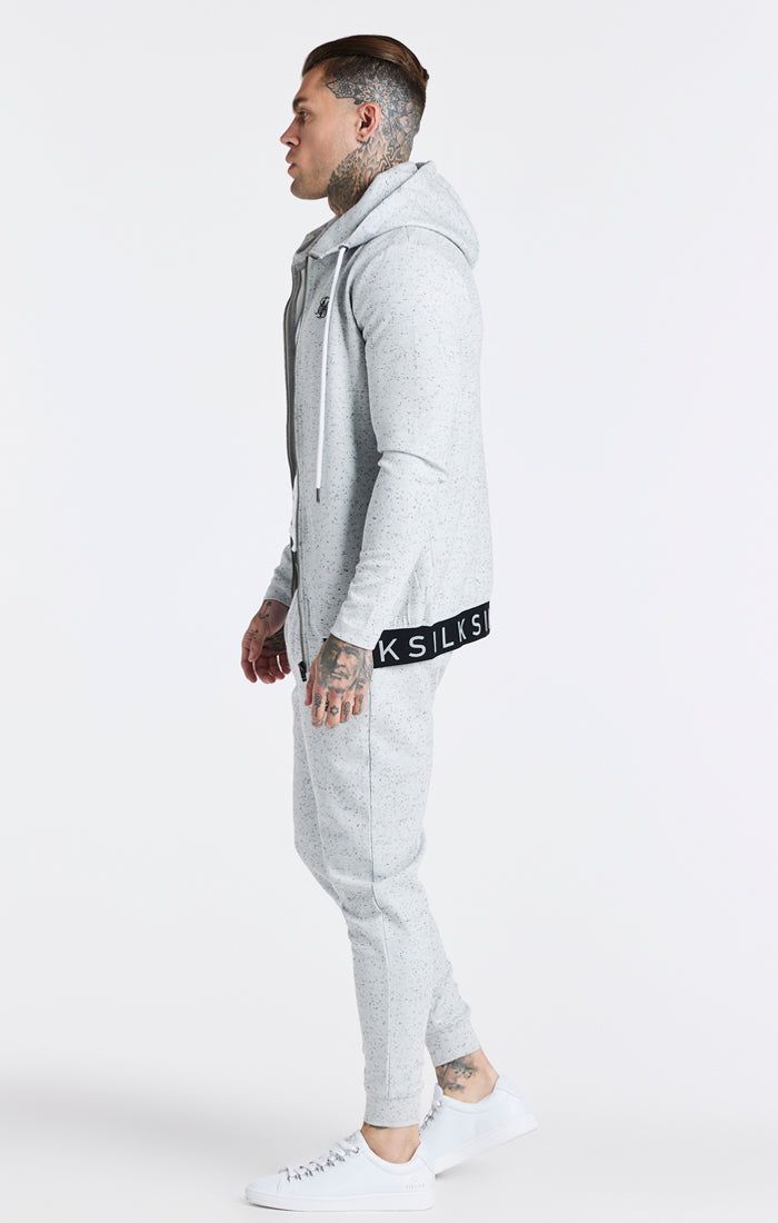 Grey Zip Through Hoodie sold by Siksilk product image thumbnail 5