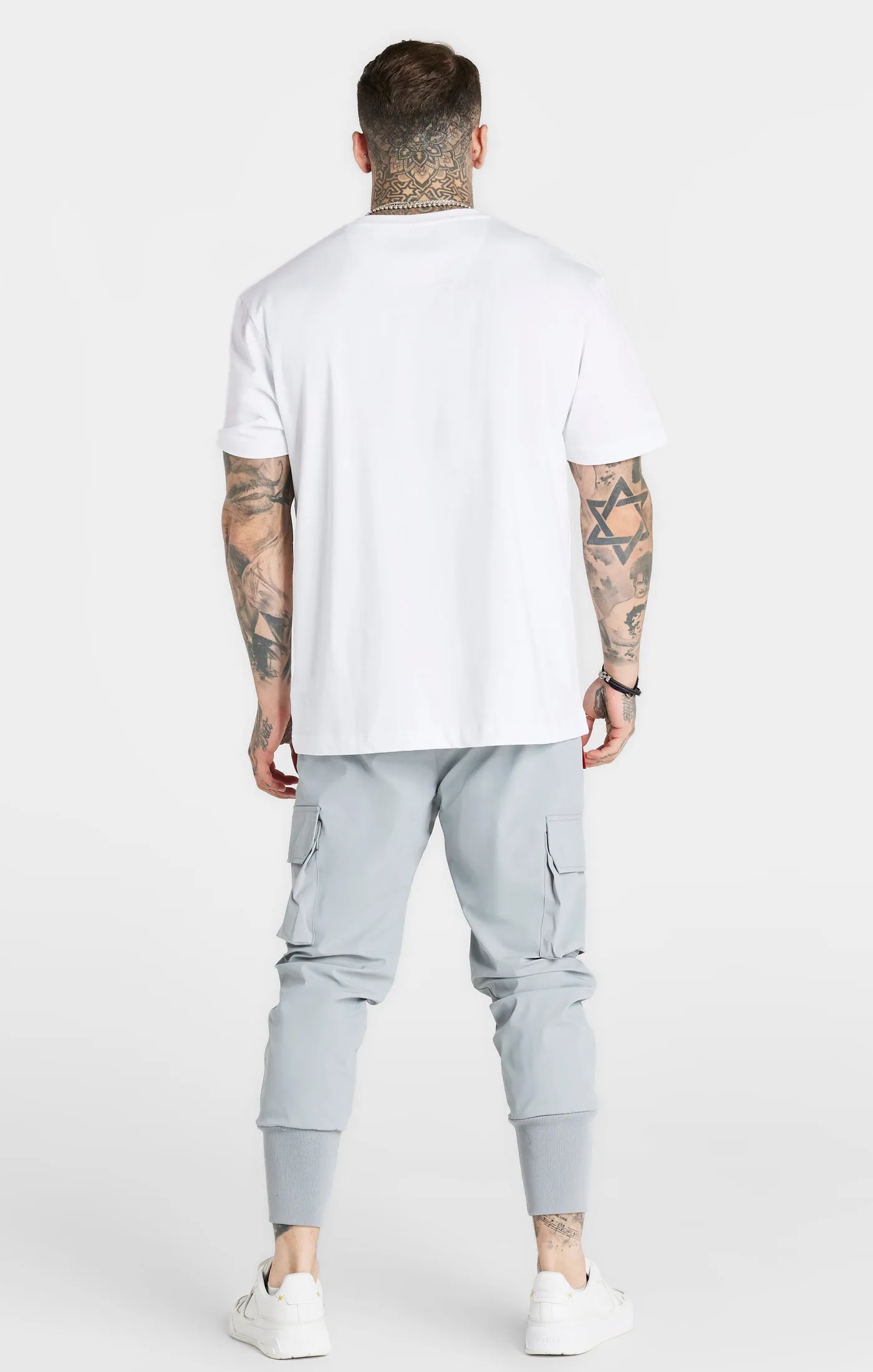Light Grey Tech Cargo Pant sold by Siksilk product image thumbnail 5