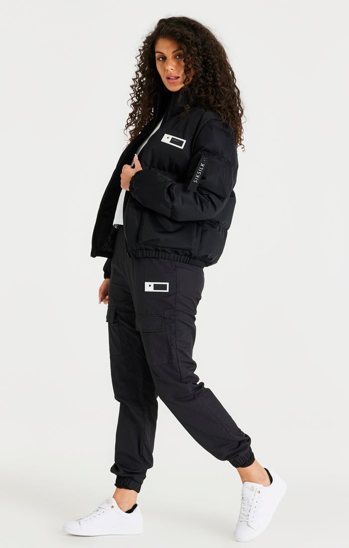 Black Padded Jacket sold by Siksilk product image thumbnail 2
