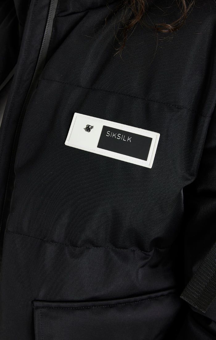 Black Padded Jacket sold by Siksilk product image thumbnail 3