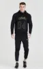 Black Overhead Retro Sports Hoodie sold by Siksilk