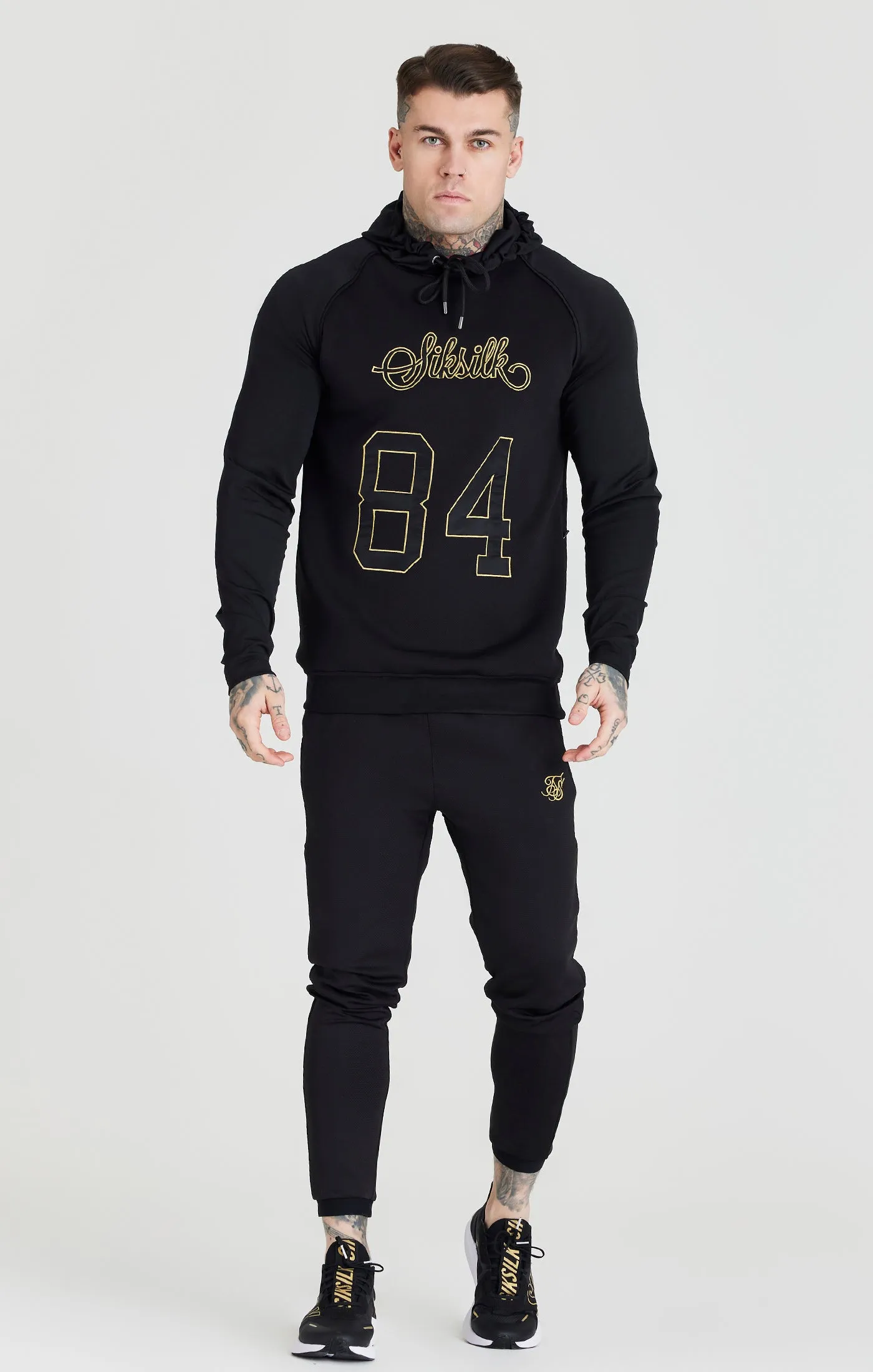Black Overhead Retro Sports Hoodie sold by Siksilk product image thumbnail 3