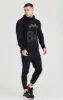 Black Overhead Retro Sports Hoodie sold by Siksilk