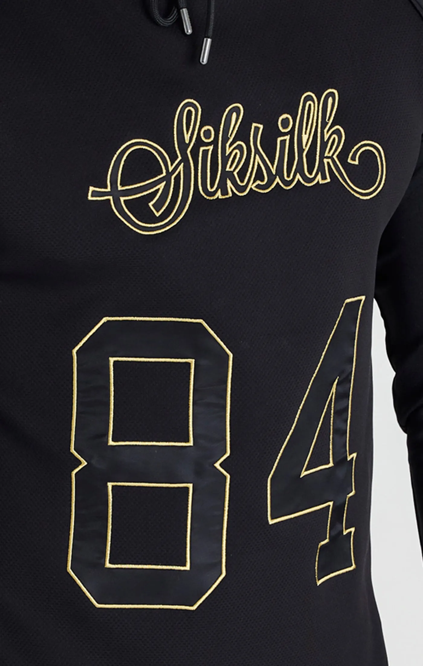 Black Overhead Retro Sports Hoodie sold by Siksilk product image thumbnail 2