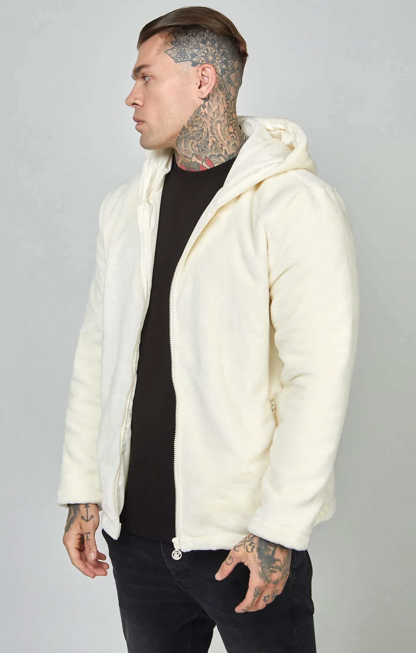 Branded Faux Fur Jacket sold by Siksilk product image thumbnail 4