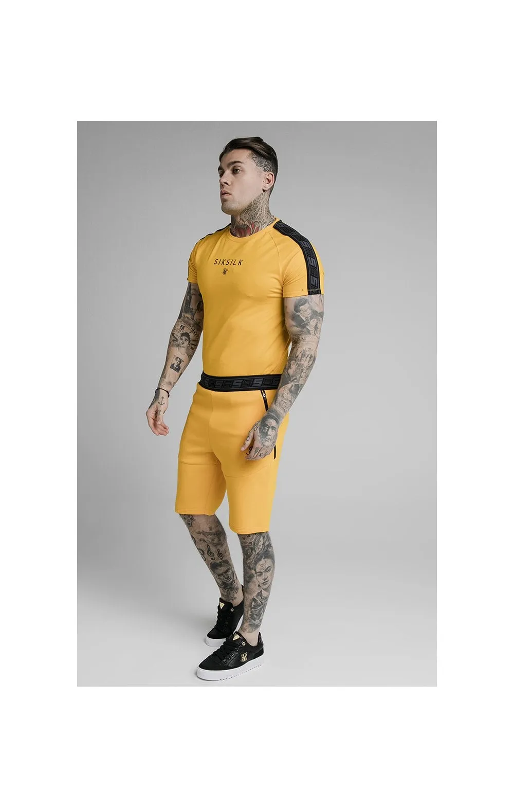SikSilk Exhibit Function Shorts - Yellow sold by Siksilk product image thumbnail 5