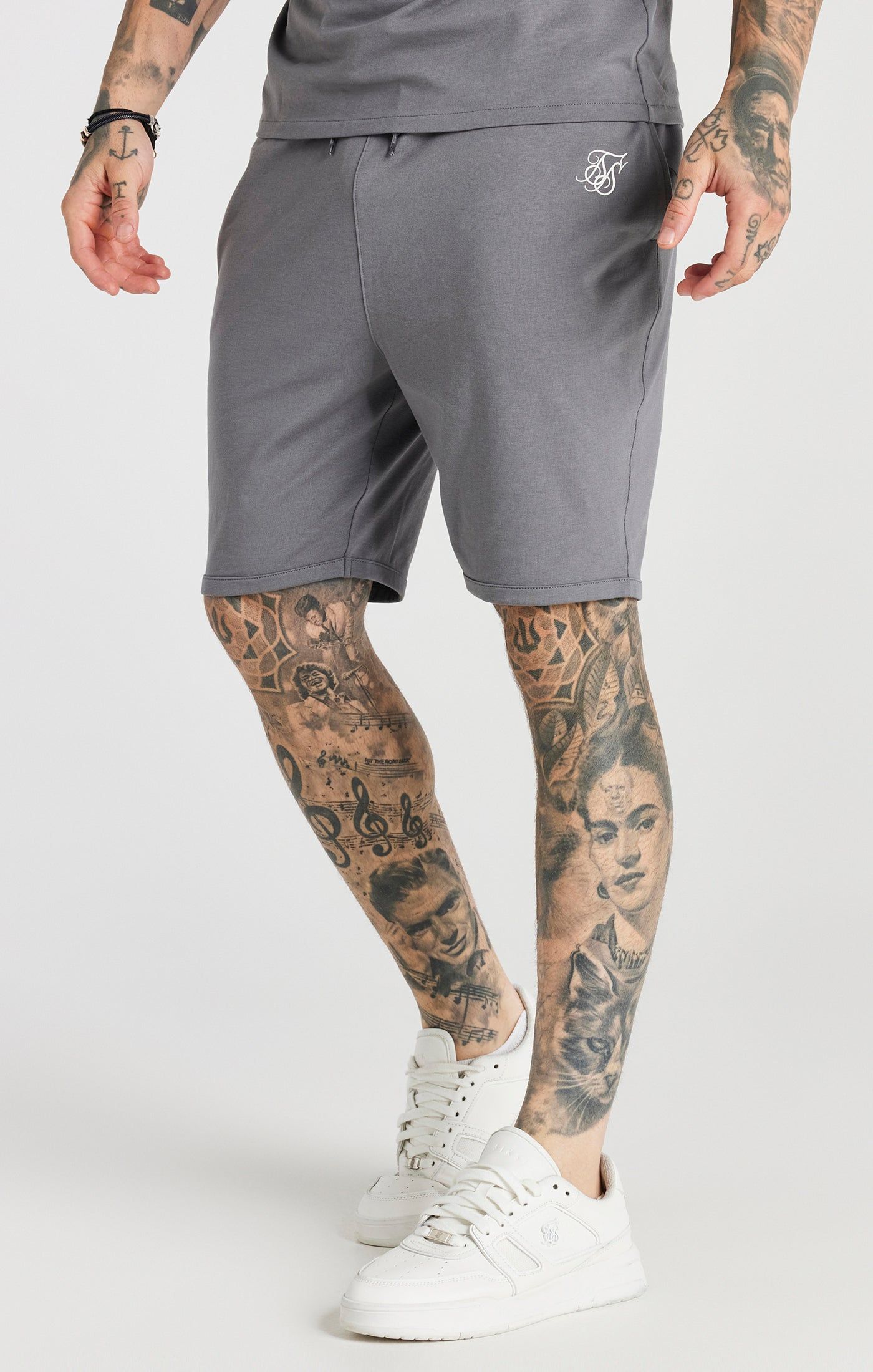 Grey Twin Set T-Shirt And Short sold by Siksilk product image thumbnail 5