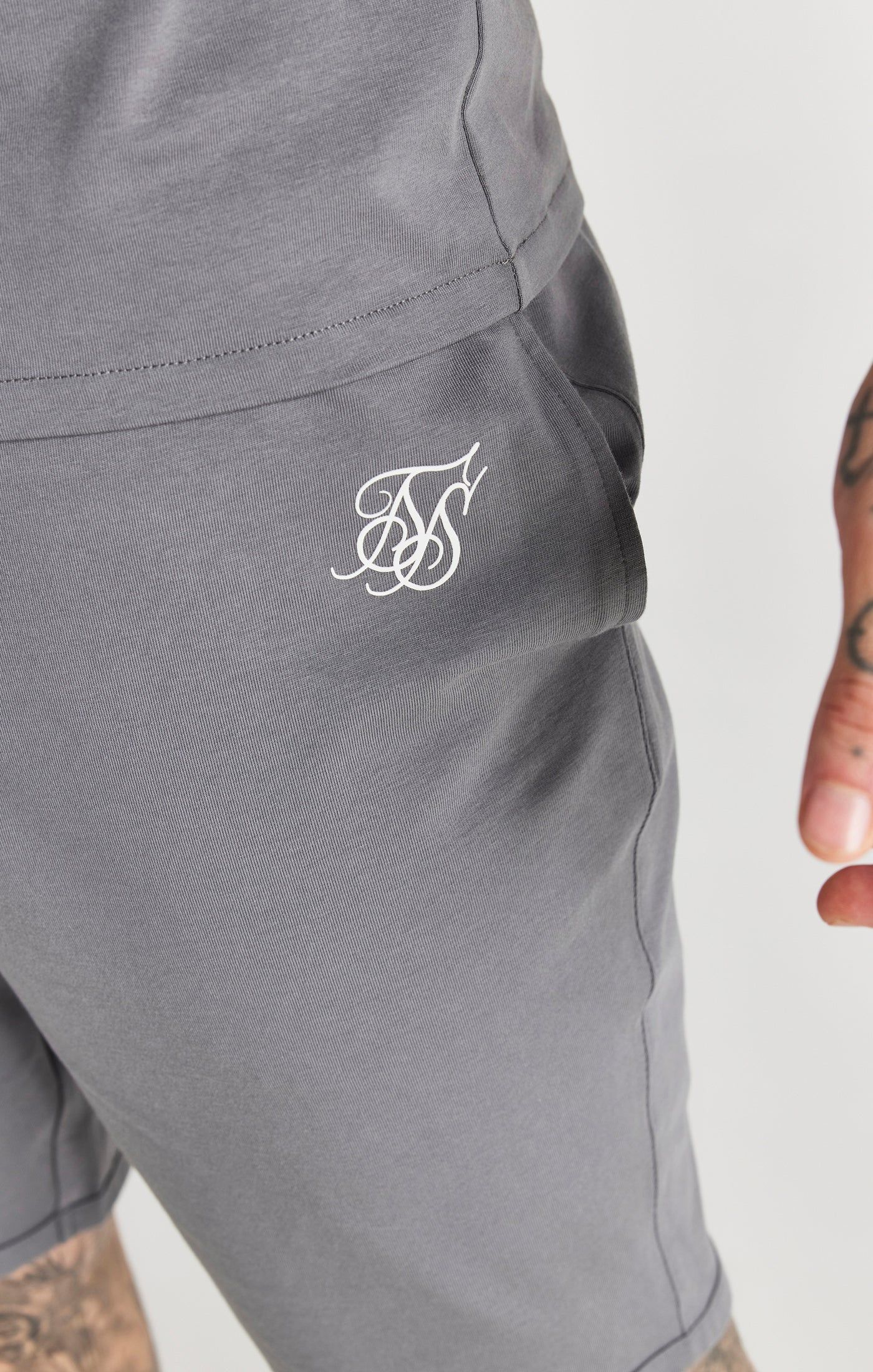 Grey Twin Set T-Shirt And Short sold by Siksilk product image thumbnail 6
