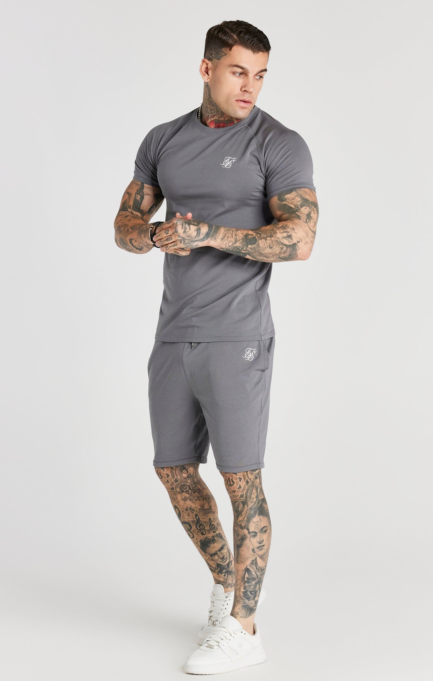 Grey Twin Set T-Shirt And Short sold by Siksilk