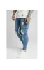 SikSilk Skinny Distressed Paint Stripe Jeans - Midstone & White sold by Siksilk