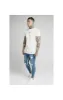 SikSilk Skinny Distressed Paint Stripe Jeans - Midstone & White sold by Siksilk