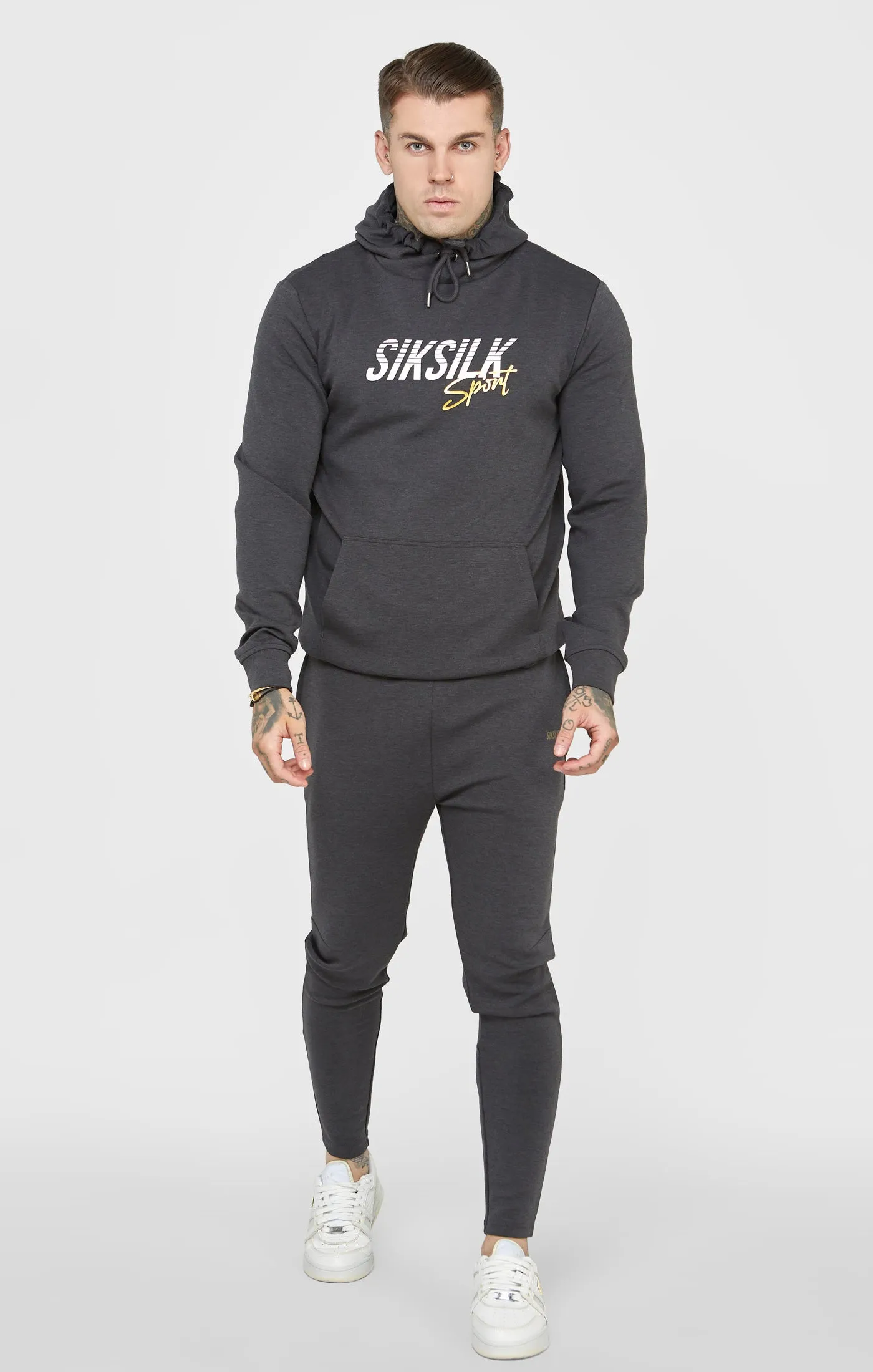 Charcoal Sports Overhead Hoodie sold by Siksilk product image thumbnail 3
