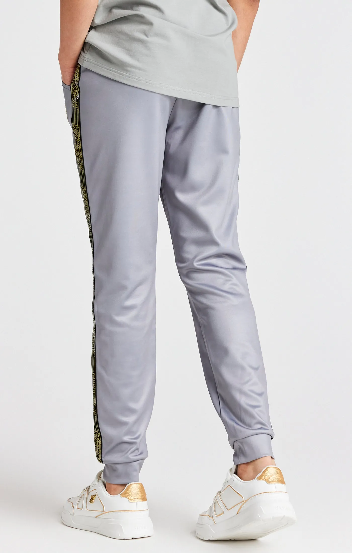 Boys Grey Taped Jogger sold by Siksilk product image thumbnail 4