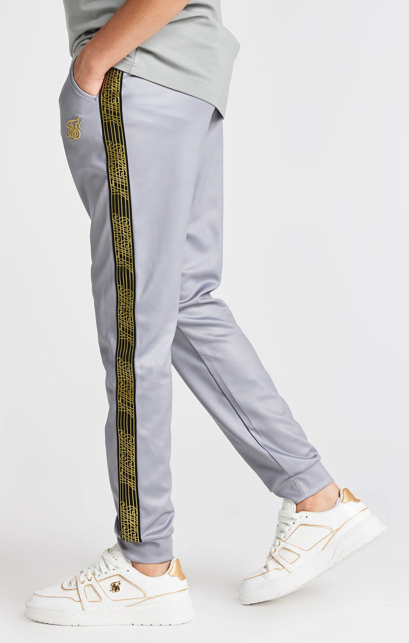 Boys Grey Taped Jogger sold by Siksilk product image thumbnail 2