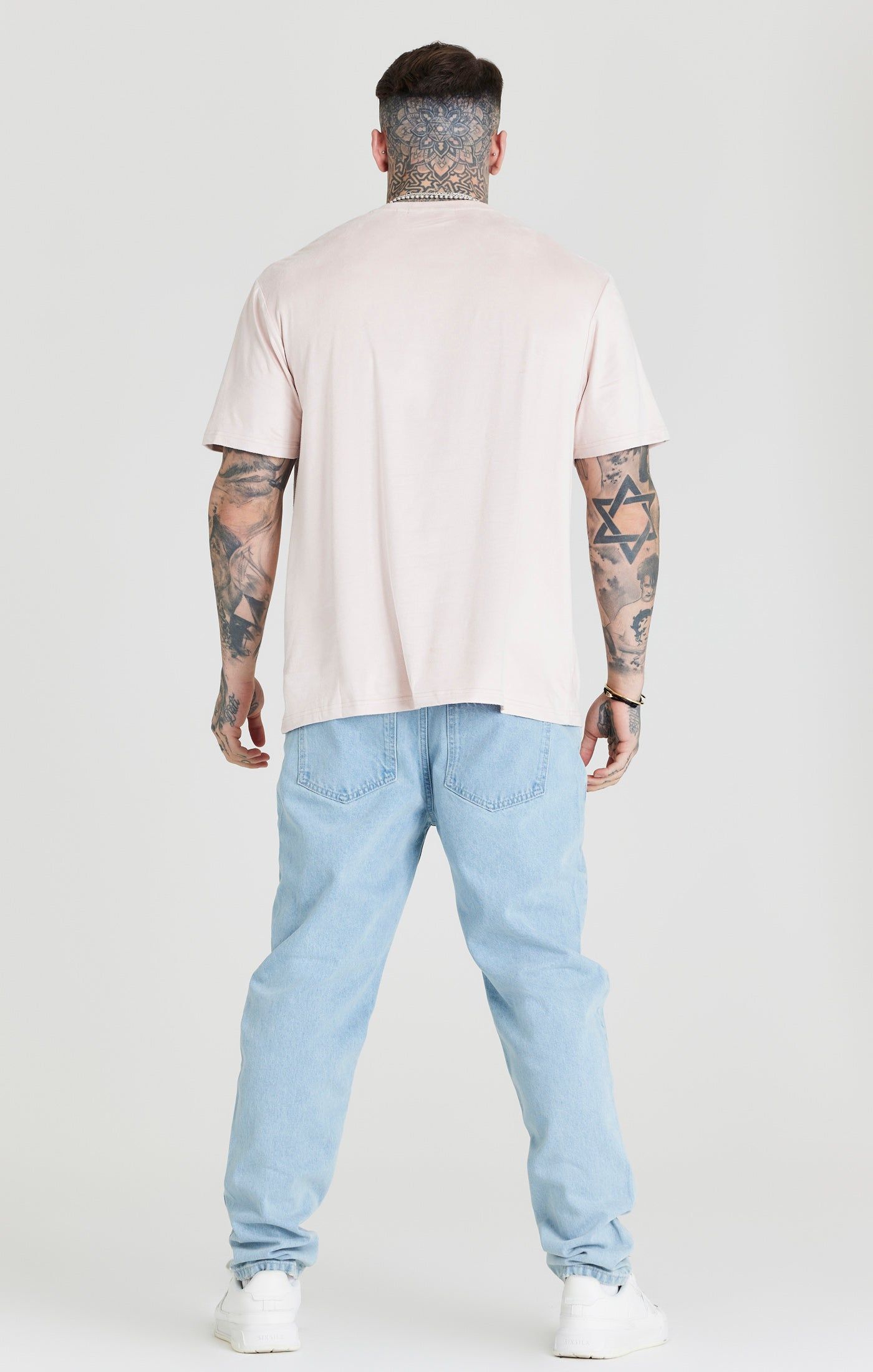 Pink Textured Oversized T-Shirt sold by Siksilk product image thumbnail 5