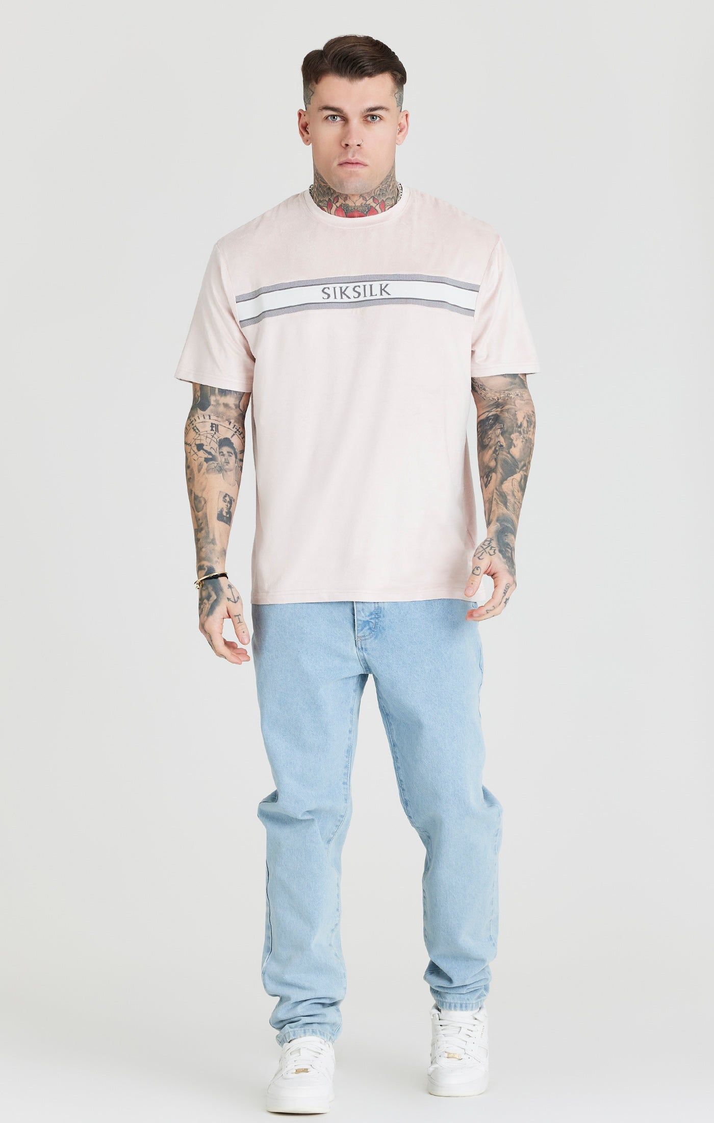 Pink Textured Oversized T-Shirt sold by Siksilk product image thumbnail 3
