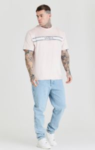 Pink Textured Oversized T-Shirt sold by Siksilk