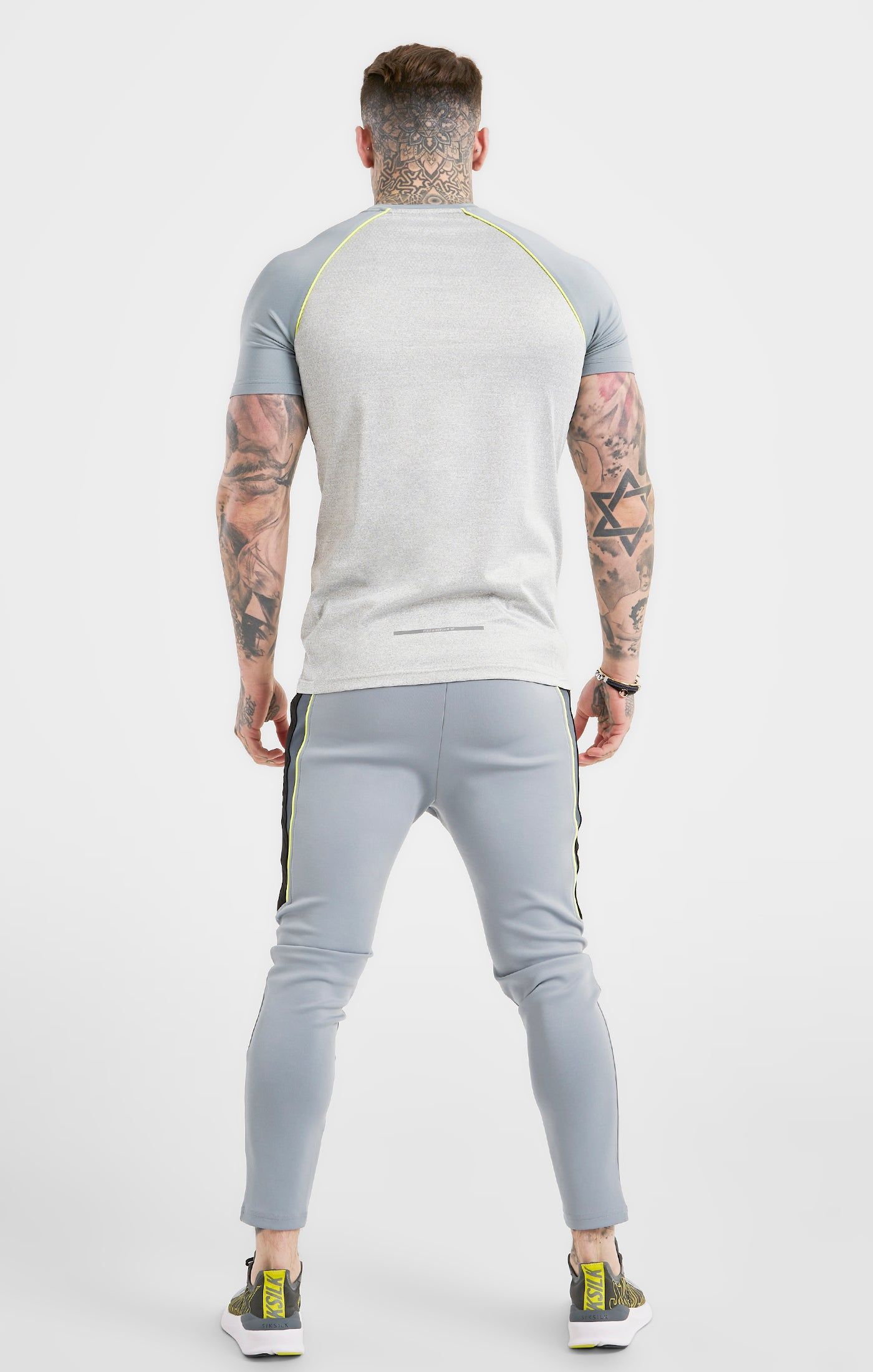 Grey Sports Poly Raglan T-Shirt sold by Siksilk product image thumbnail 5