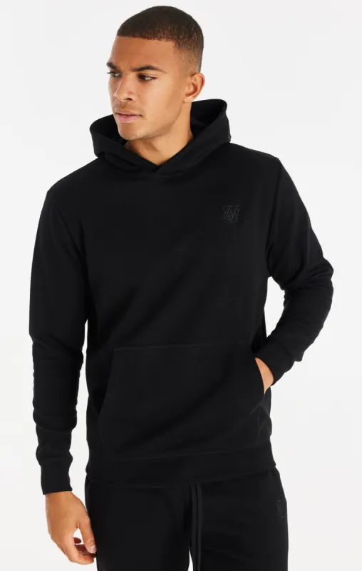 SikSilk Elite Textured Overhead Hoodie - Black sold by Siksilk