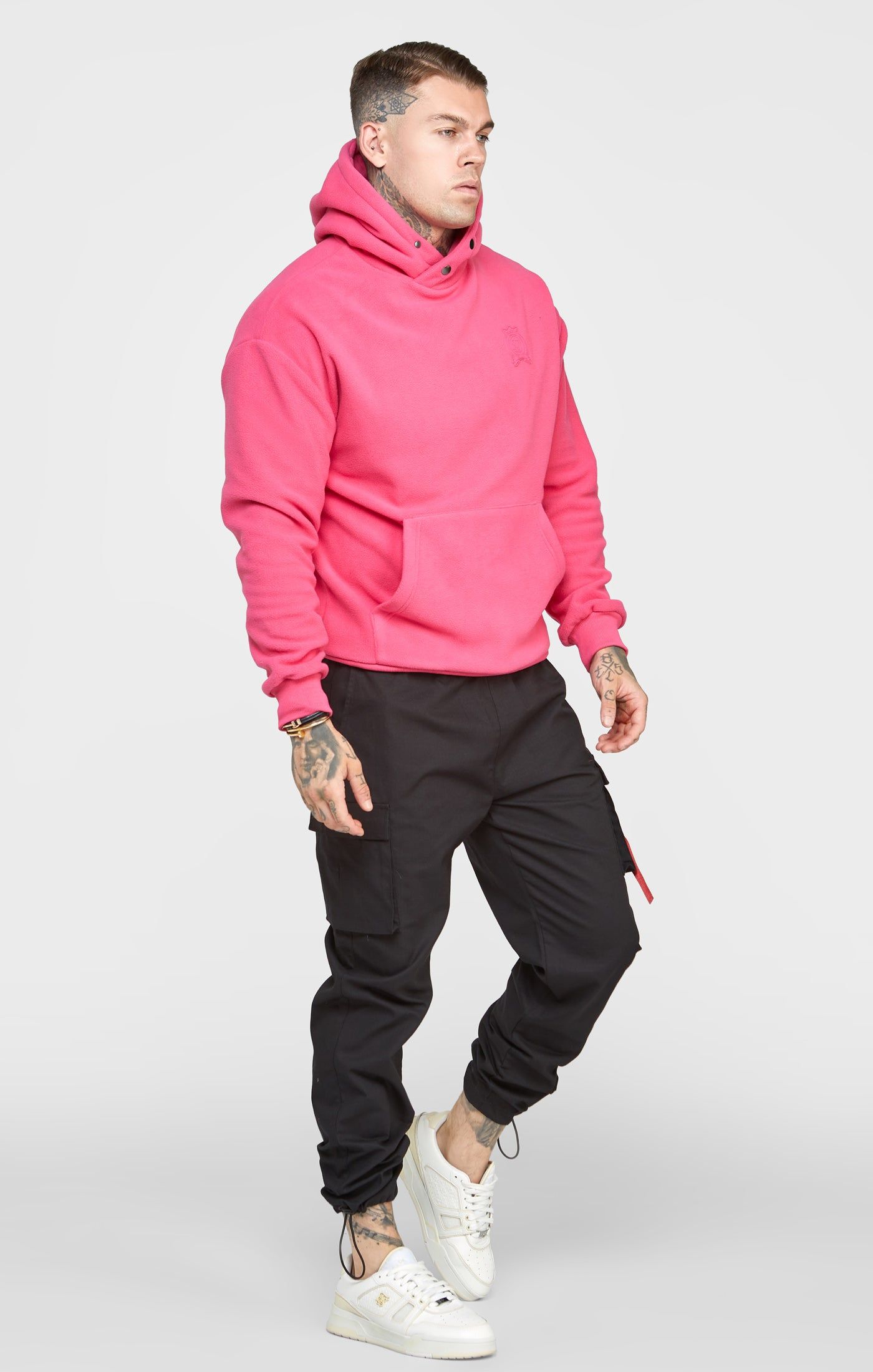 Pink Fleece Hoodie sold by Siksilk product image thumbnail 4