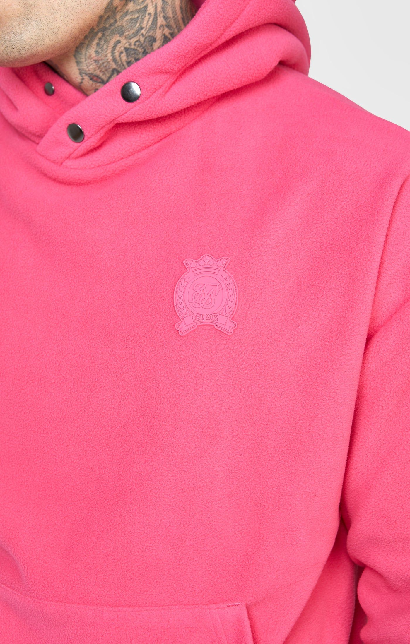 Pink Fleece Hoodie sold by Siksilk product image thumbnail 2