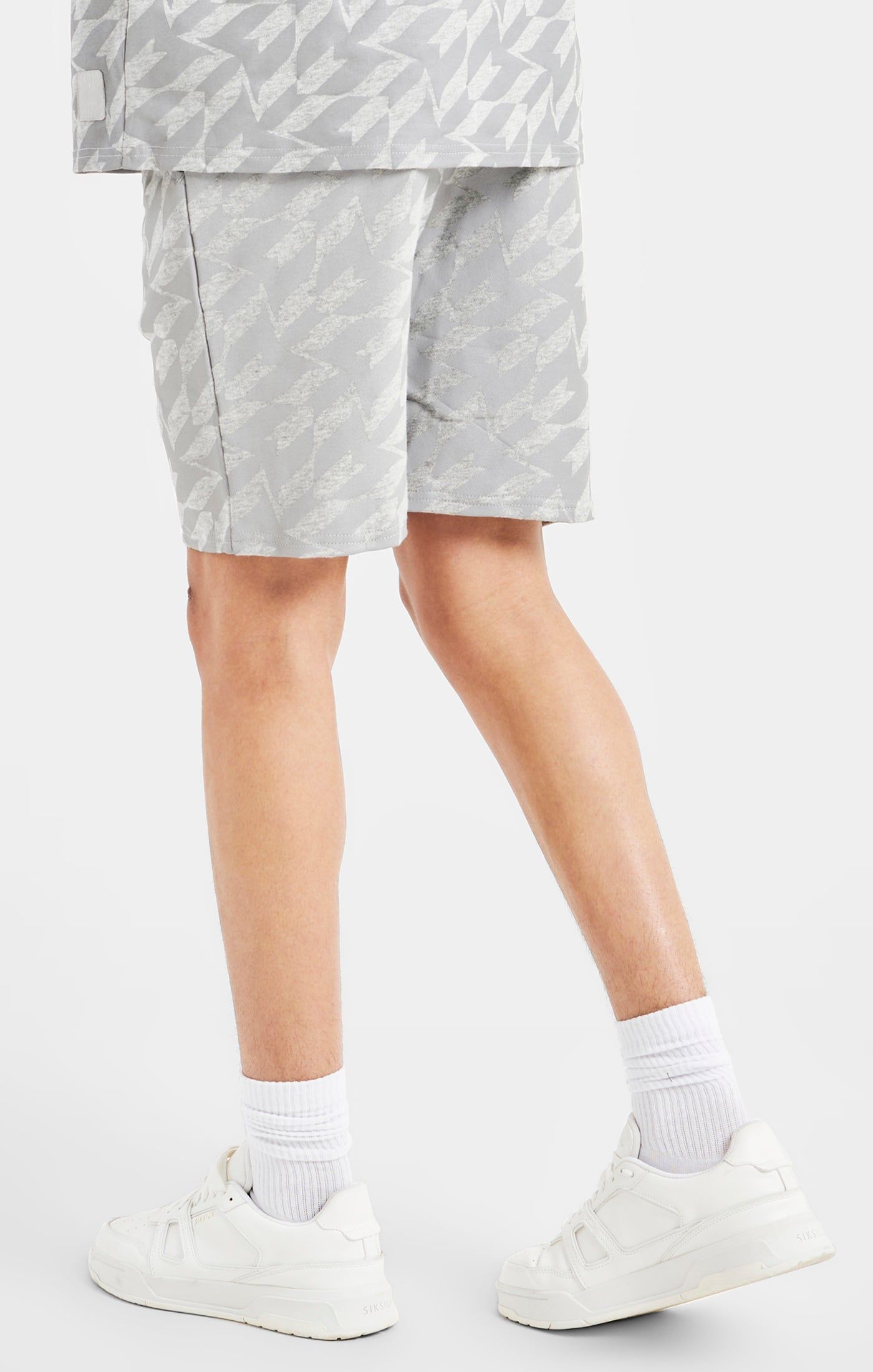 Messi x SikSilk Silver Print Short - Grey Marl sold by Siksilk product image thumbnail 4