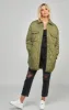 Khaki Lightweight Quilt Jacket sold by Siksilk