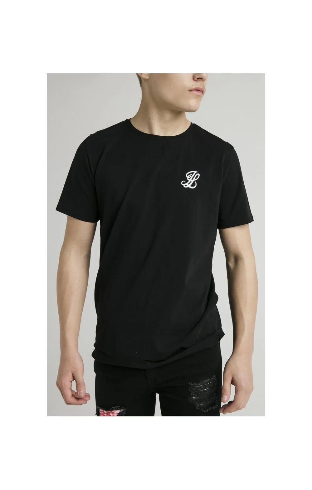 Boys Illusive Black Essentials Short Sleeve T-Shirt sold by Siksilk
