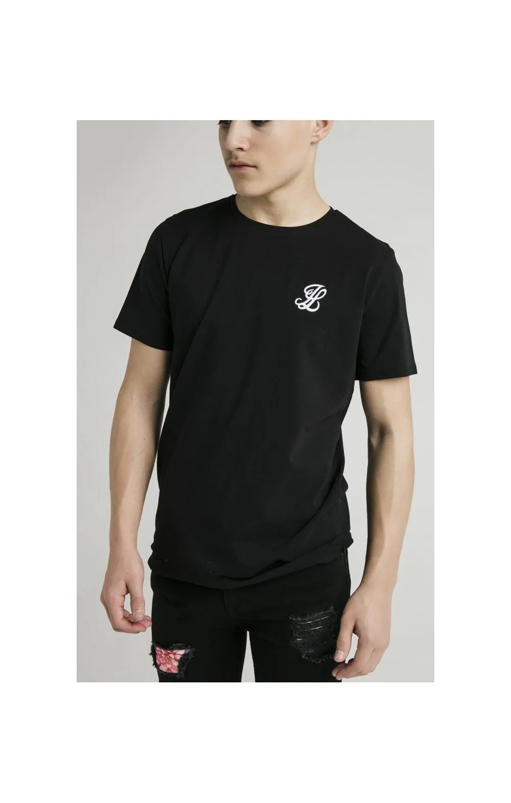 Boys Illusive Black Essentials Short Sleeve T-Shirt sold by Siksilk product image thumbnail 2