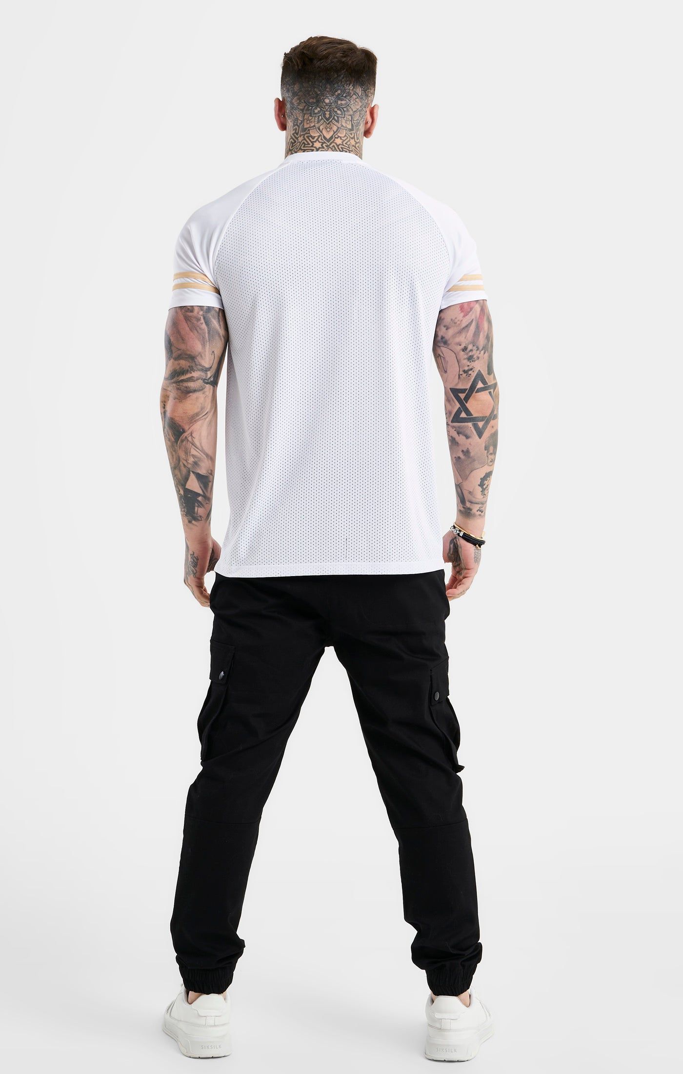 White Mesh Sport T-Shirt sold by Siksilk product image thumbnail 5