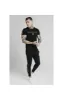 SikSilk Prestige Straight Hem Gym Tee - Black & Gold sold by Siksilk