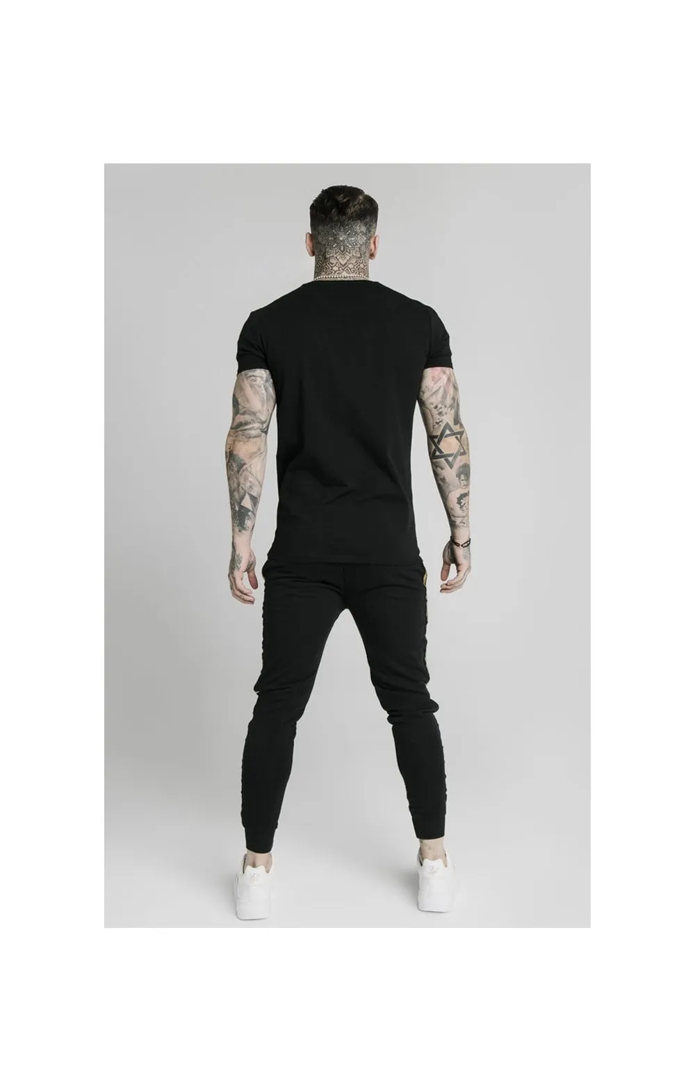 SikSilk Prestige Straight Hem Gym Tee - Black & Gold sold by Siksilk product image thumbnail 4