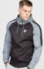 Grey Taped Zip Thru Track Top sold by Siksilk