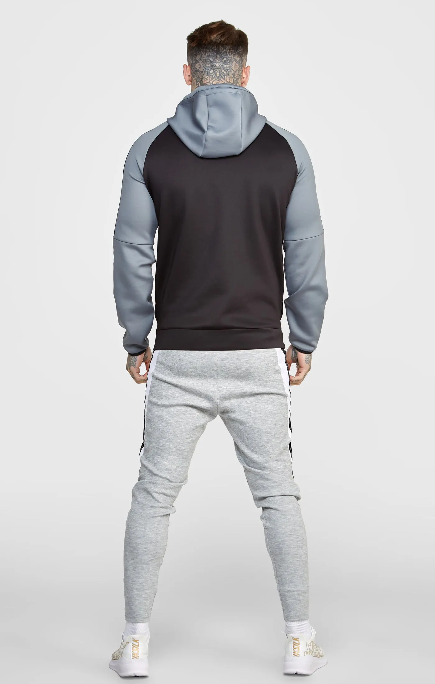 Grey Taped Zip Thru Track Top sold by Siksilk product image thumbnail 5