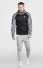 Grey Taped Zip Thru Track Top sold by Siksilk