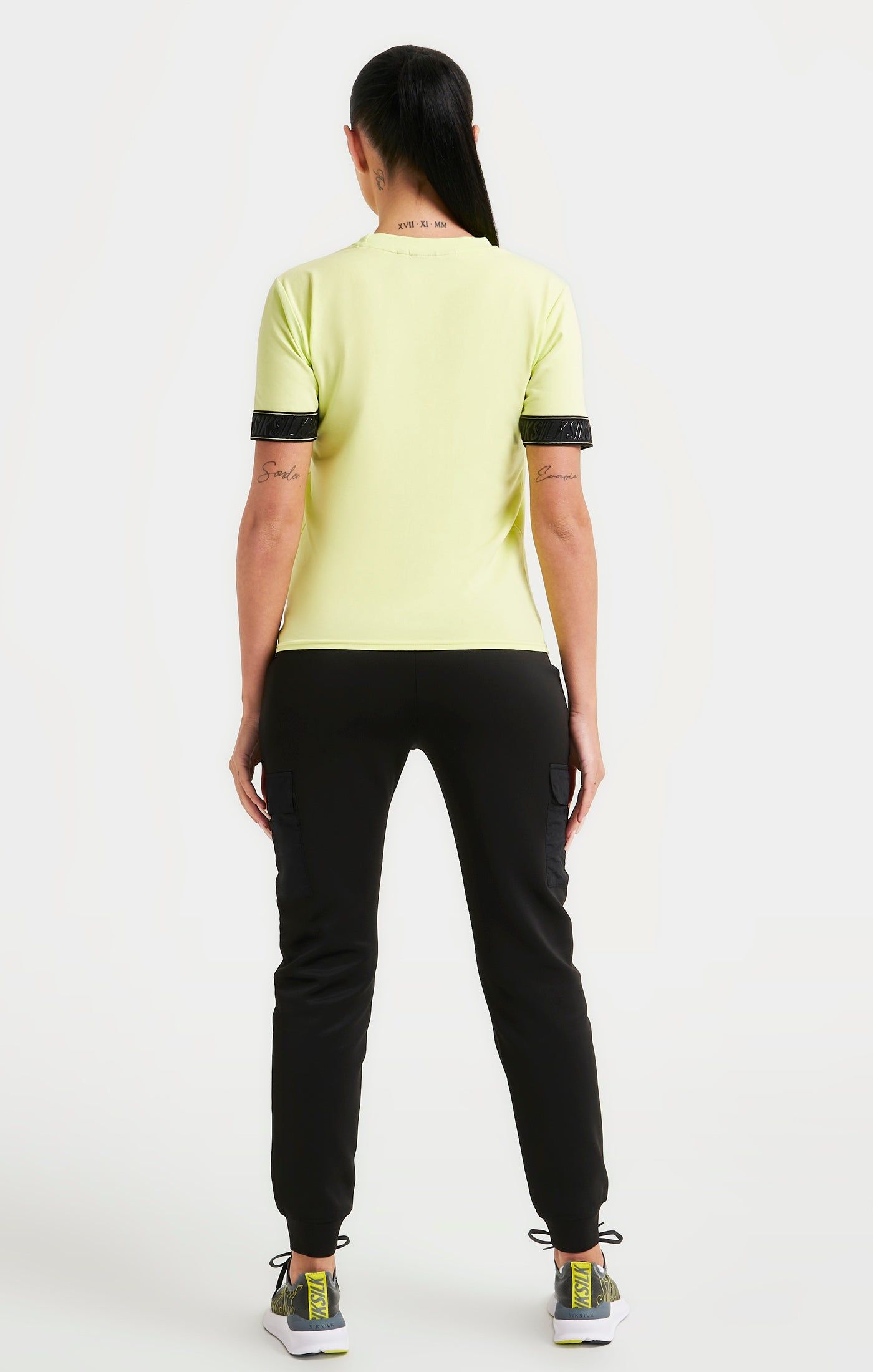 Yellow Taped Crop T-Shirt sold by Siksilk product image thumbnail 5