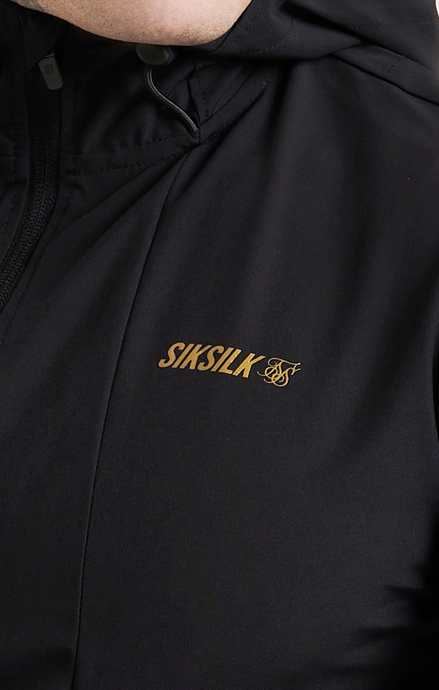 Black Sports Quarter Zip Agility Hoodie sold by Siksilk product image thumbnail 2