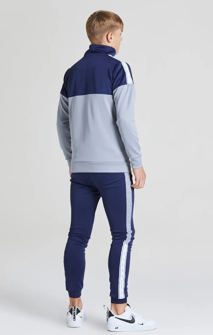 Illusive London Taped Funnel Neck - Navy & Grey sold by Siksilk product image thumbnail 4