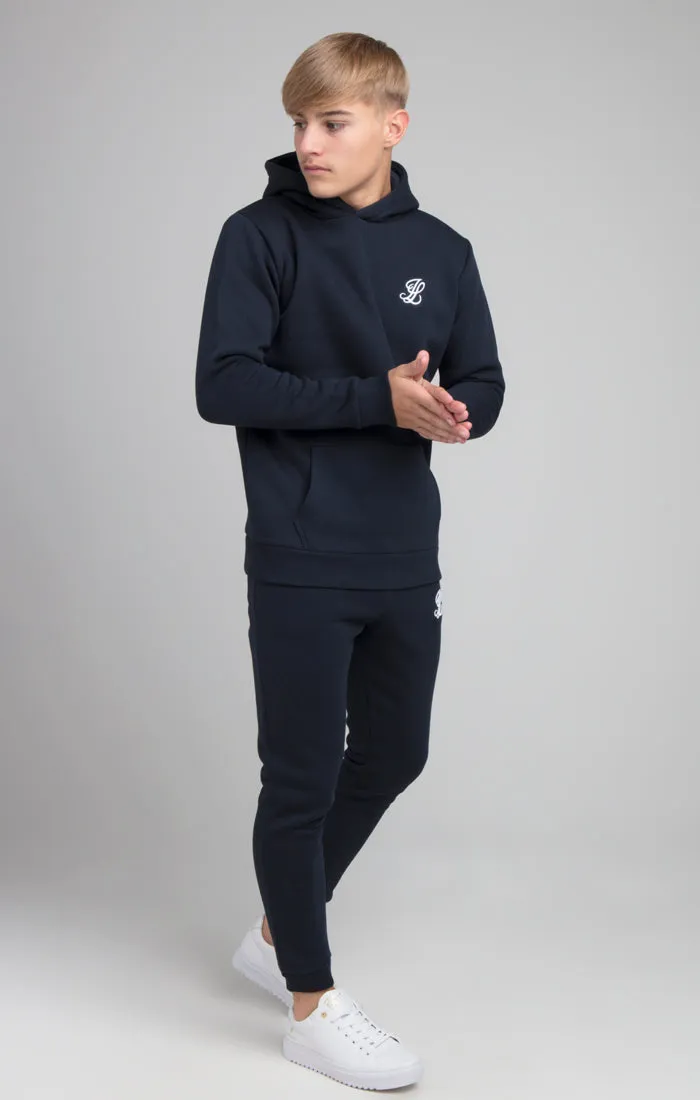 Boys Illusive Navy Essentials Overhead Hoodie sold by Siksilk product image thumbnail 4