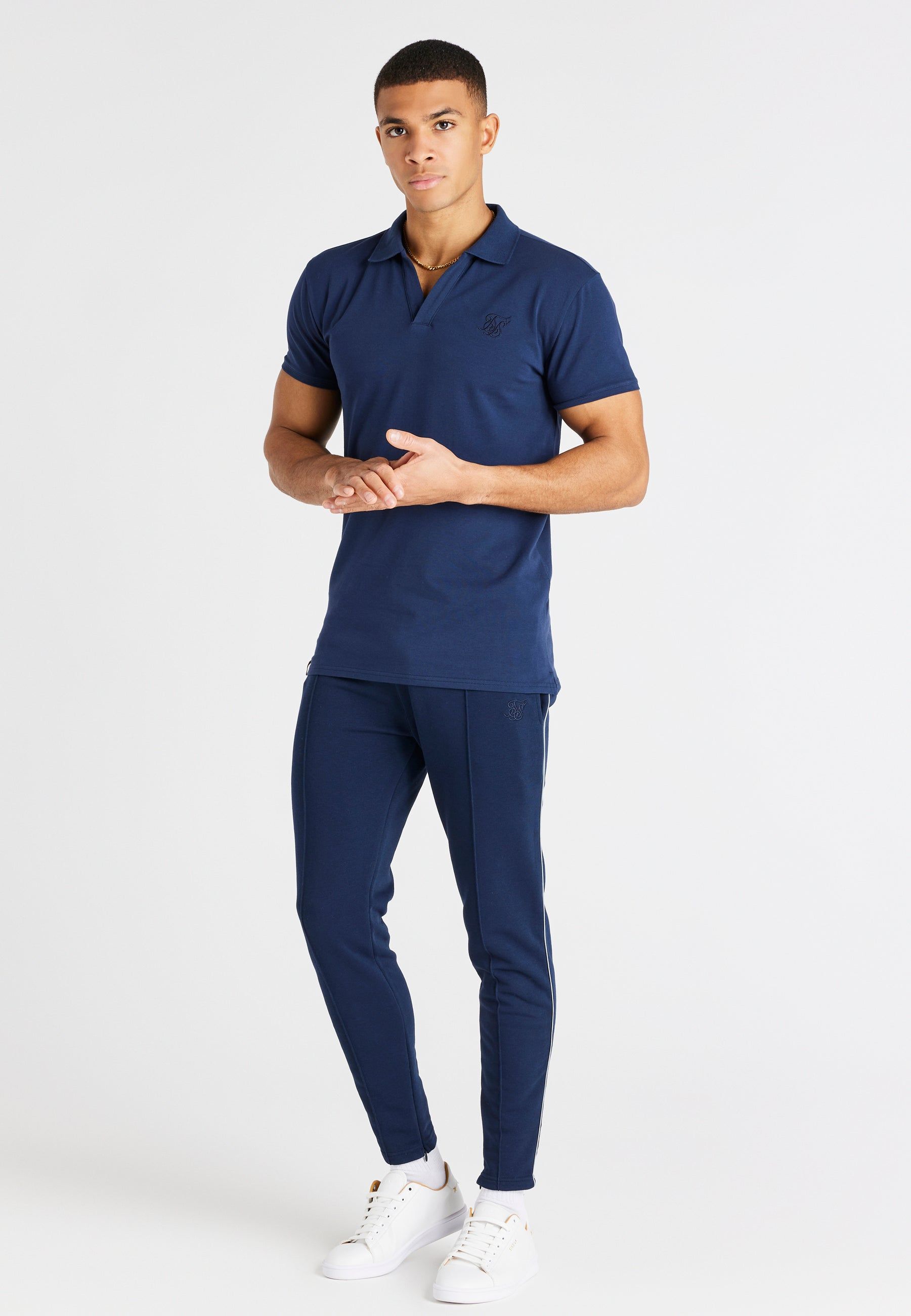 Navy Smart Polo Shirt sold by Siksilk product image thumbnail 3
