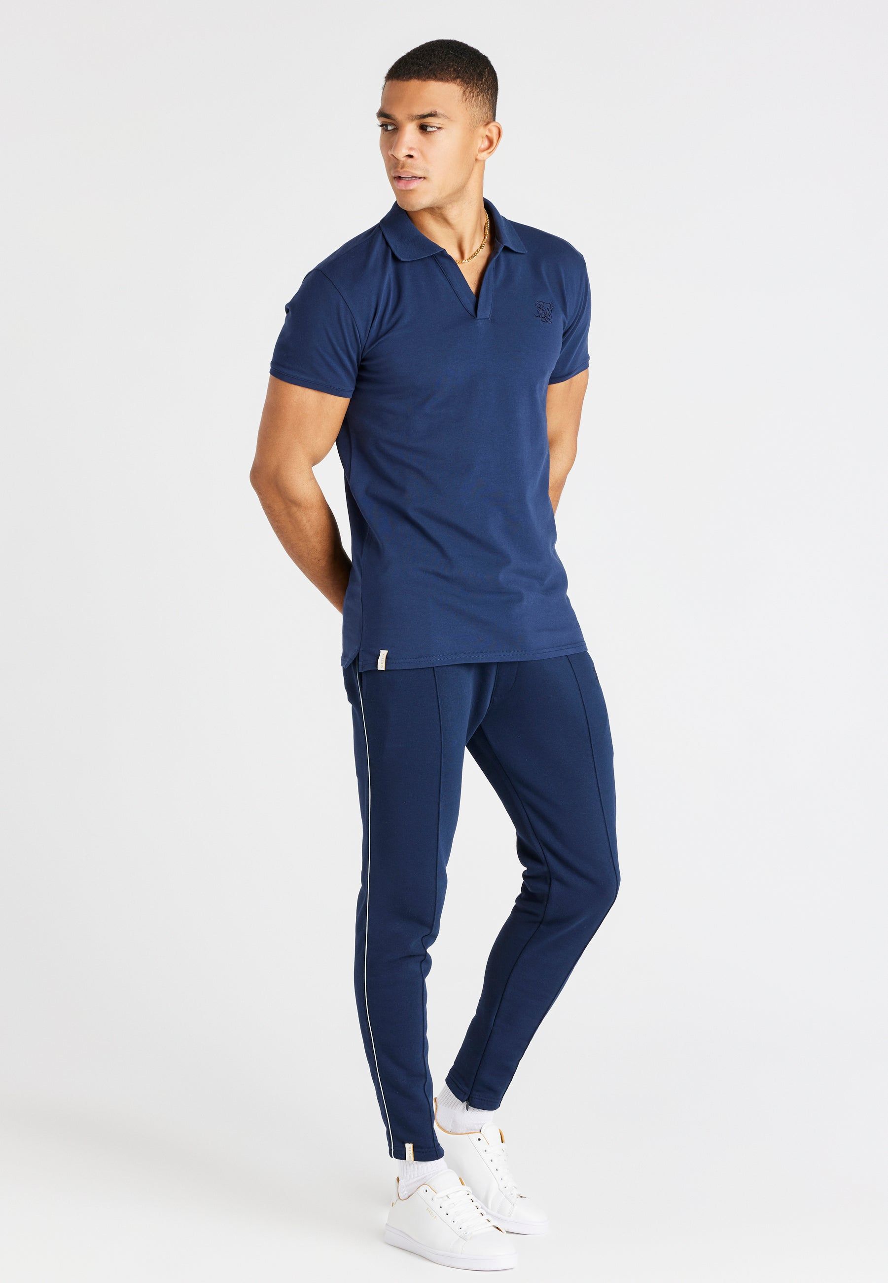 Navy Smart Polo Shirt sold by Siksilk product image thumbnail 4