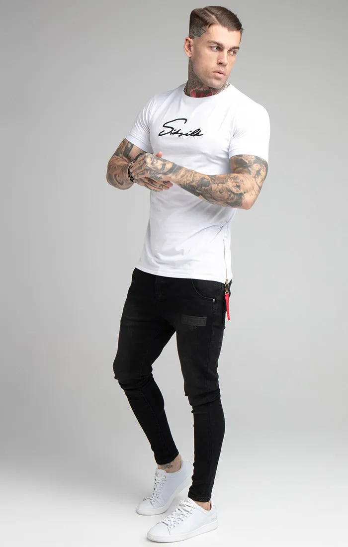 White Flight Muscle Fit T-Shirt sold by Siksilk product image thumbnail 4
