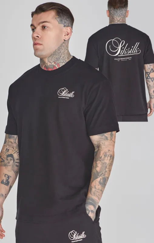 Black Graphic T-Shirt sold by Siksilk